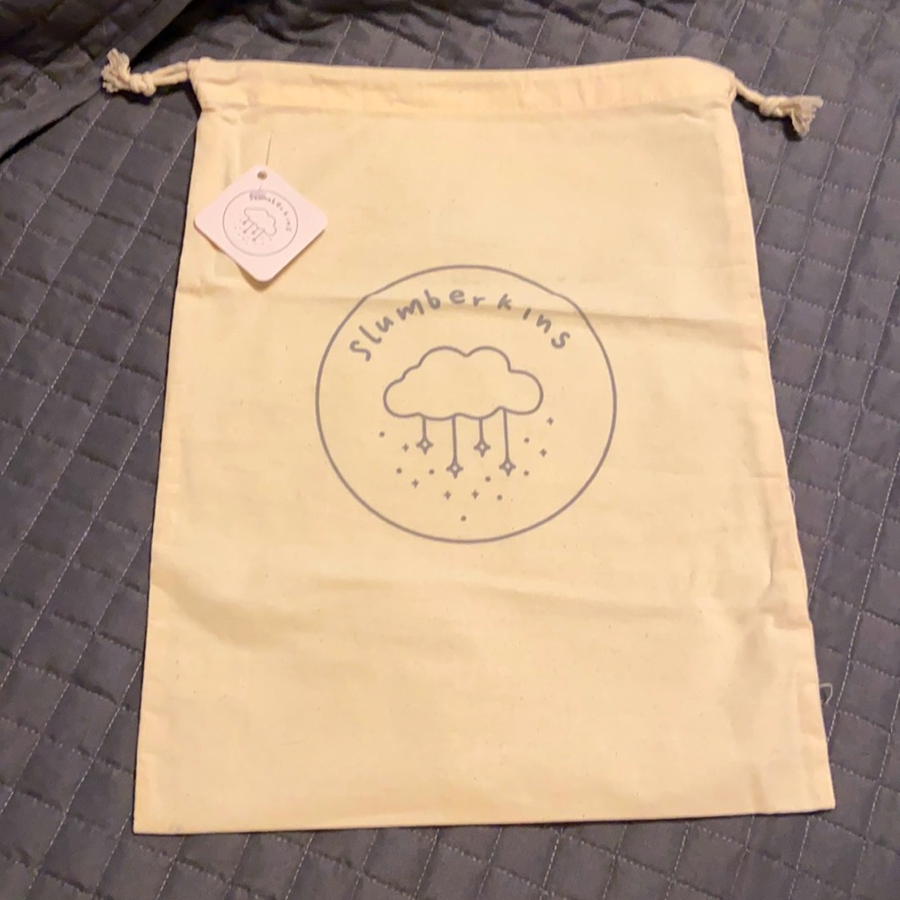 Slumberkins cotton/muslin drawstring bag NWT